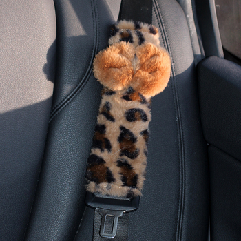 Auto-pojas rameni jastuk – pliš dekorativni zaštitni jastuk s leopard printom i mašnicom, 80 g, marka Beautiful Night Thoughts, podrijetlo Henan