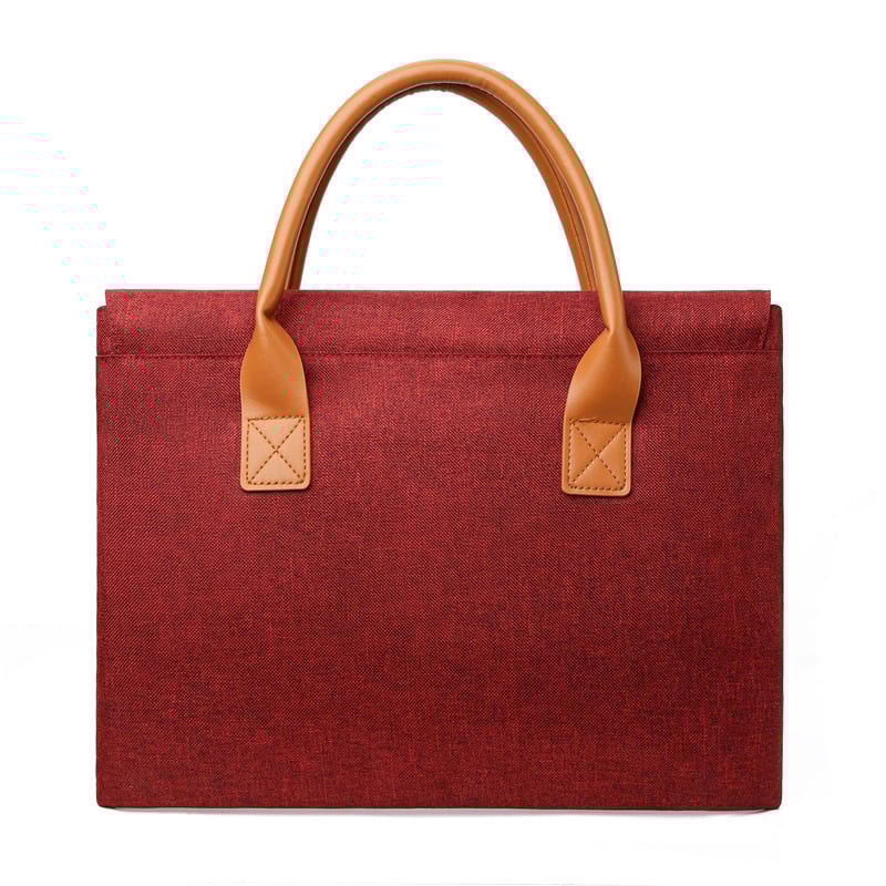 Дънкова делова чанта за документи, многофункционална чанта за лаптоп с полиестрова подплата за бизнес пътувания