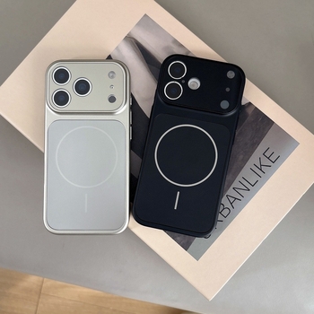 Carcasă pentru telefon Apple cu aderență magnetică, acrilic mat, finisaj frosted, anti-derapare, protecție la cădere, stil minimalist