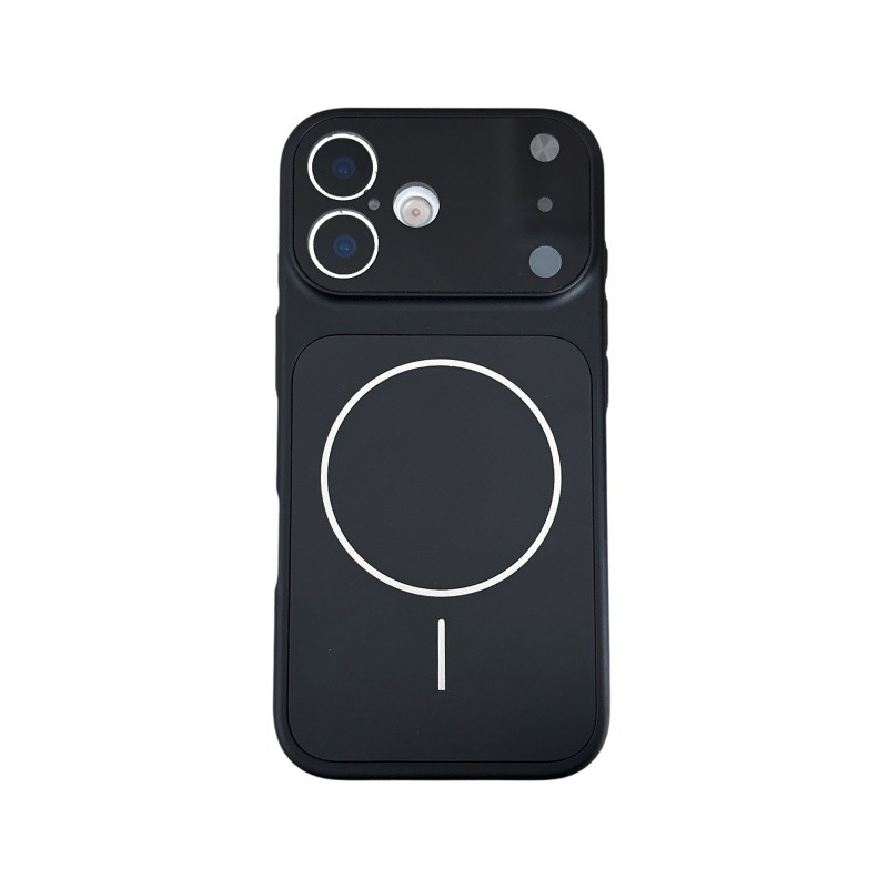 Carcasă pentru telefon Apple cu aderență magnetică, acrilic mat, finisaj frosted, anti-derapare, protecție la cădere, stil minimalist