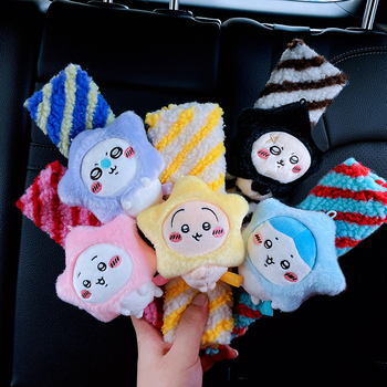 Μαξιλάρι ώμου ζώνης ασφαλείας αυτοκινήτου, Chiikawa Star Series, πολυεστέρας, 60 g, σχεδιασμός καρτούν, εξατομίκευση