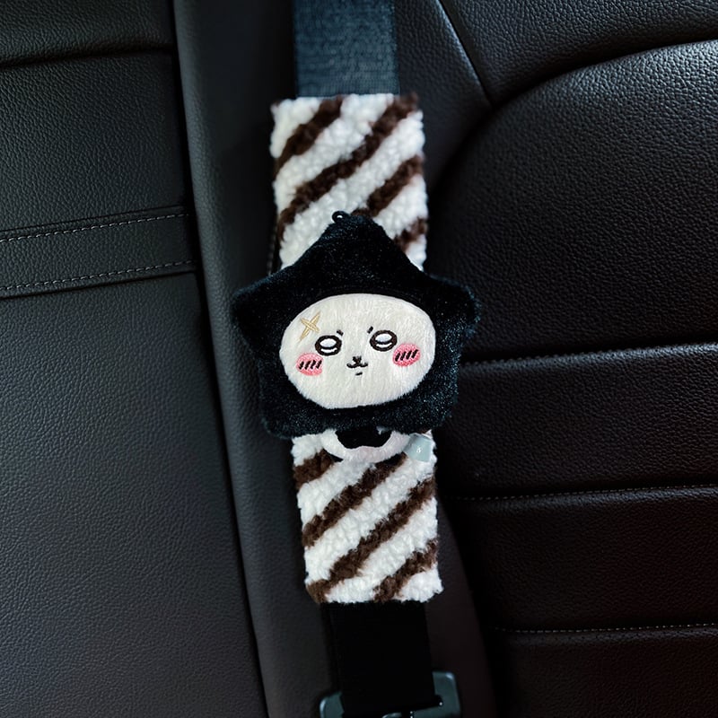 Μαξιλάρι ώμου ζώνης ασφαλείας αυτοκινήτου, Chiikawa Star Series, πολυεστέρας, 60 g, σχεδιασμός καρτούν, εξατομίκευση