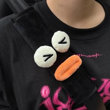 Protecție pentru umărul centurii auto pentru copii – design drăguț cu formă de gură de cârnat, protecție a gâtului și a abdomenului