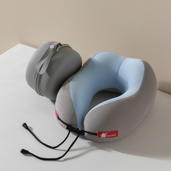 Perna U din spumă cu memorie pentru adulți – pernă minimalistă pentru odihnă la birou, husă din poliester-cotton, greutate 0,5–1,0 kg