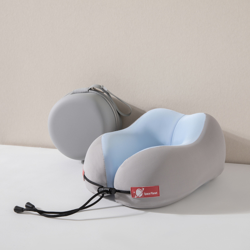 Perna U din spumă cu memorie pentru adulți – pernă minimalistă pentru odihnă la birou, husă din poliester-cotton, greutate 0,5–1,0 kg