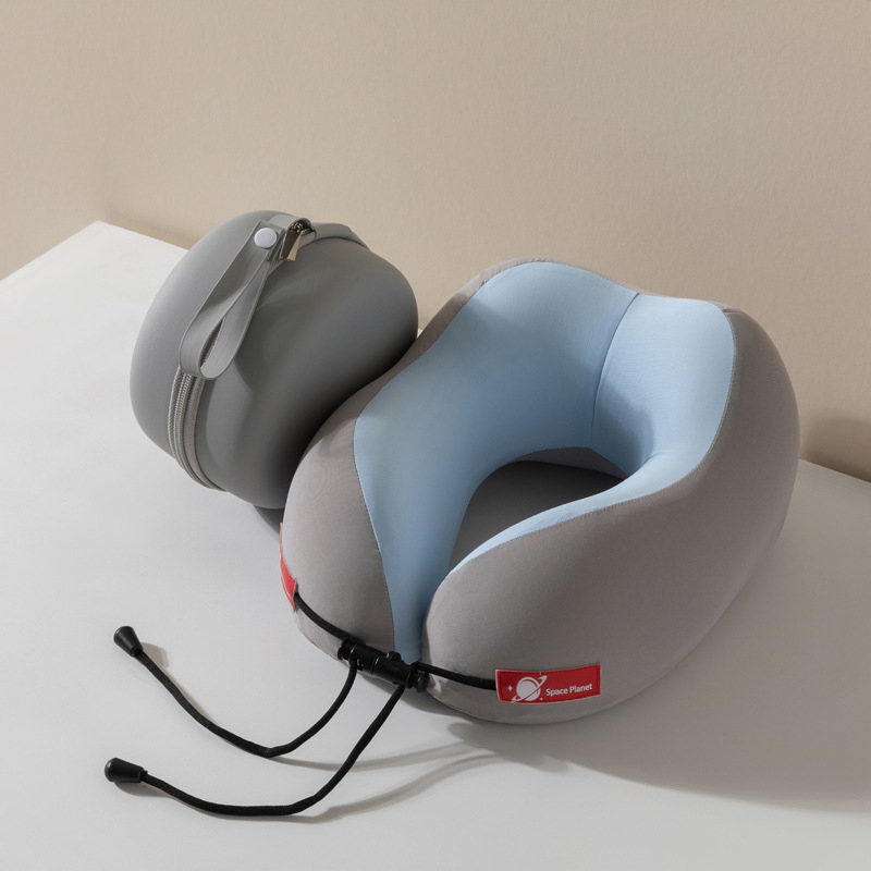 Perna U din spumă cu memorie pentru adulți – pernă minimalistă pentru odihnă la birou, husă din poliester-cotton, greutate 0,5–1,0 kg