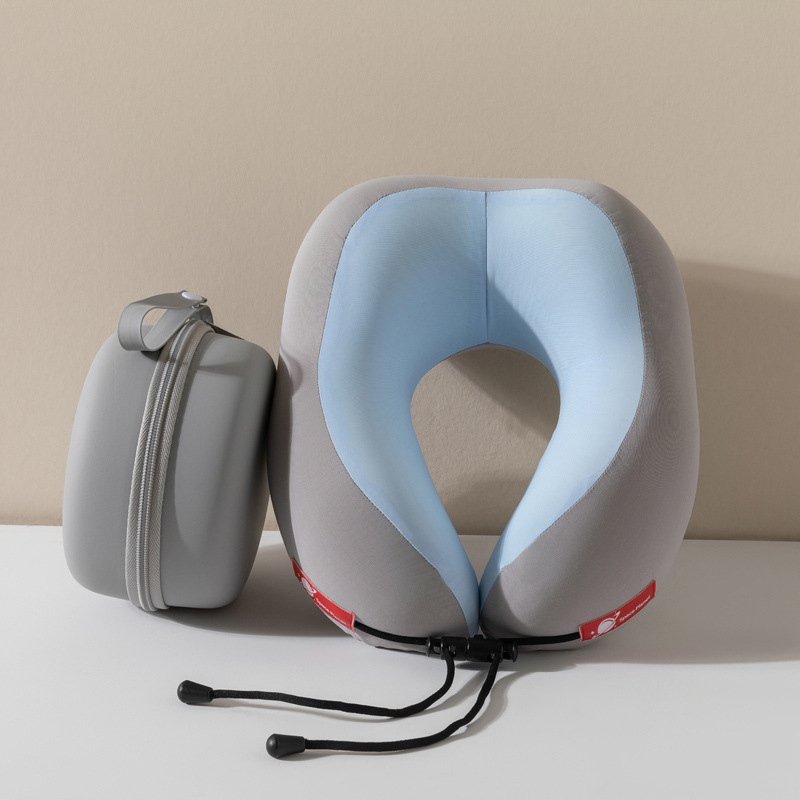 Perna U din spumă cu memorie pentru adulți – pernă minimalistă pentru odihnă la birou, husă din poliester-cotton, greutate 0,5–1,0 kg