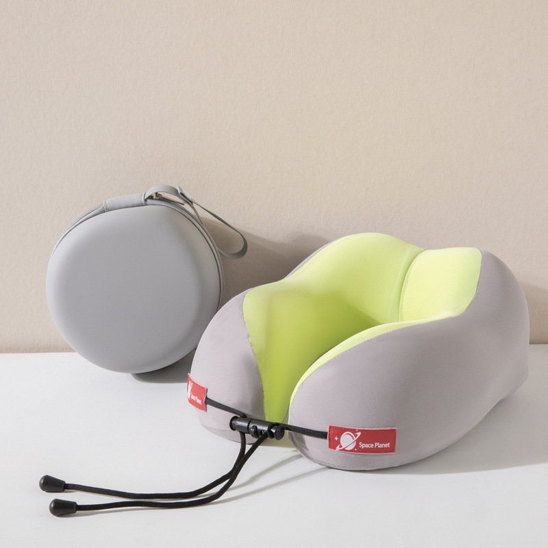 Perna U din spumă cu memorie pentru adulți – pernă minimalistă pentru odihnă la birou, husă din poliester-cotton, greutate 0,5–1,0 kg