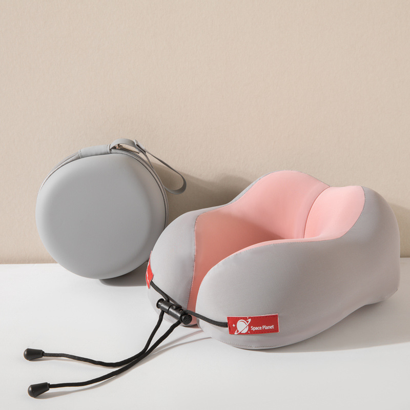 Perna U din spumă cu memorie pentru adulți – pernă minimalistă pentru odihnă la birou, husă din poliester-cotton, greutate 0,5–1,0 kg