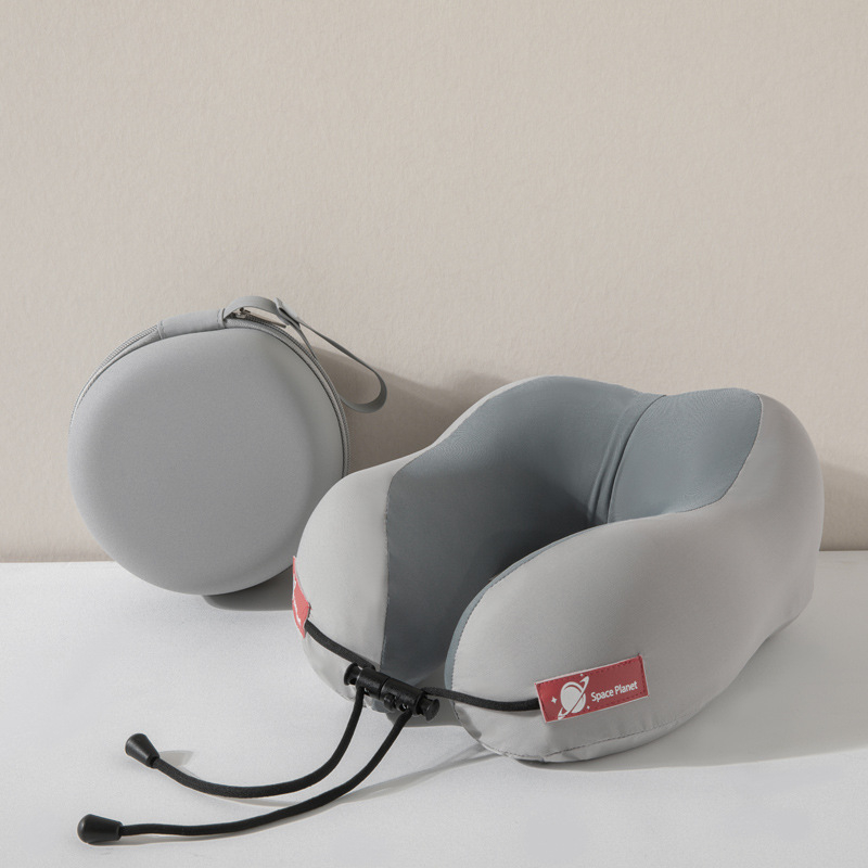 Perna U din spumă cu memorie pentru adulți – pernă minimalistă pentru odihnă la birou, husă din poliester-cotton, greutate 0,5–1,0 kg