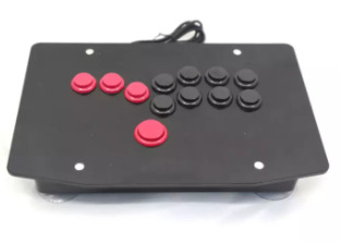Joystick arcade de luptă cu butoane multiple pentru PC – USB, panou acrilic, model WADS, 1.3 kg