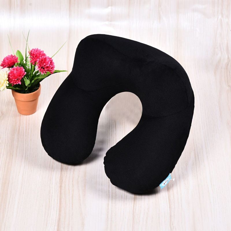 Love of neck pernă gonflabilă U, din PVC, pentru călătorii în mașină — umplere cu aer, pentru adulți, stil modern minimalist