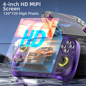 Retro rokas spēļu konsole ar diviem joystickiem, 64GB atmiņa, Linux + Android, bezvadu savienojums, MP4 video atskaņotājs