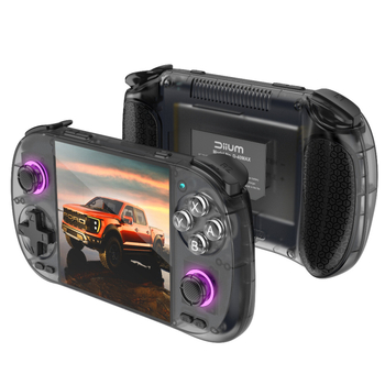 Retro rokas spēļu konsole ar diviem joystickiem, 64GB atmiņa, Linux + Android, bezvadu savienojums, MP4 video atskaņotājs