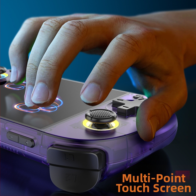 Retro rokas spēļu konsole ar diviem joystickiem, 64GB atmiņa, Linux + Android, bezvadu savienojums, MP4 video atskaņotājs