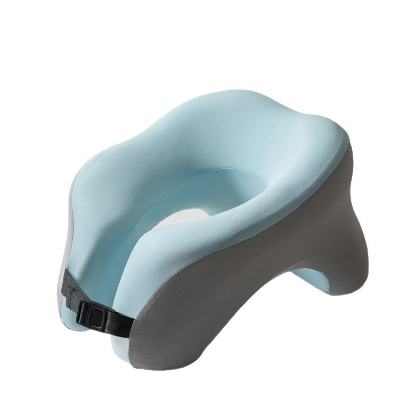 Pernă în formă de U pentru odihnă de zi cu spumă memory, husă din fibre chimice, 0,5–1,0 kg, sprijin pentru gât în timpul întinderii