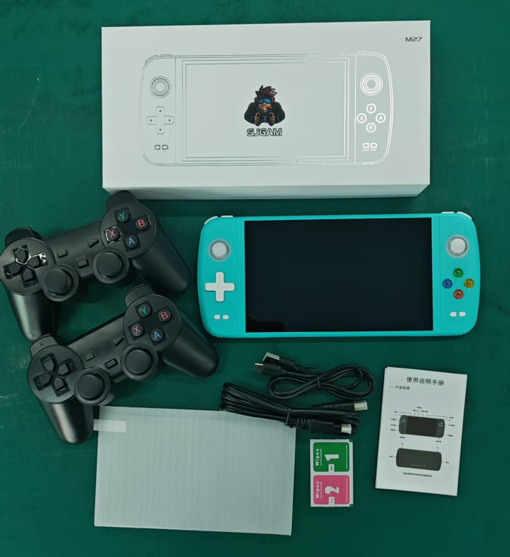 Portatīvā retro spēļu konsole RPG žanram, divi spēlētāji, Linux OS, 64-128 GB atmiņa, USB savienojums