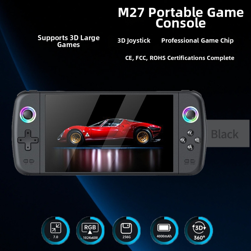 Portatīvā retro spēļu konsole RPG žanram, divi spēlētāji, Linux OS, 64-128 GB atmiņa, USB savienojums