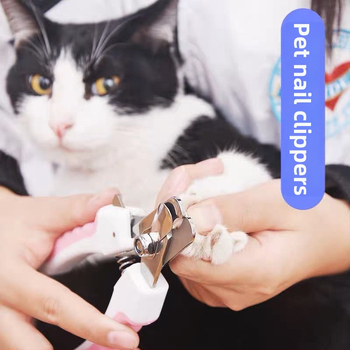 Clește de unghii pentru animale de companie din oțel inoxidabil, pentru pisici și câini, cu pilă de unghii, durabil (oțel inoxidabil; pisici și câini; pilă de unghii; durabil)