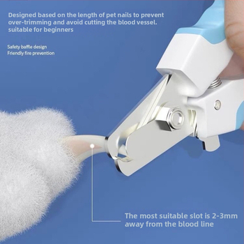 Clește de unghii pentru animale de companie din oțel inoxidabil, pentru pisici și câini, cu pilă de unghii, durabil (oțel inoxidabil; pisici și câini; pilă de unghii; durabil)