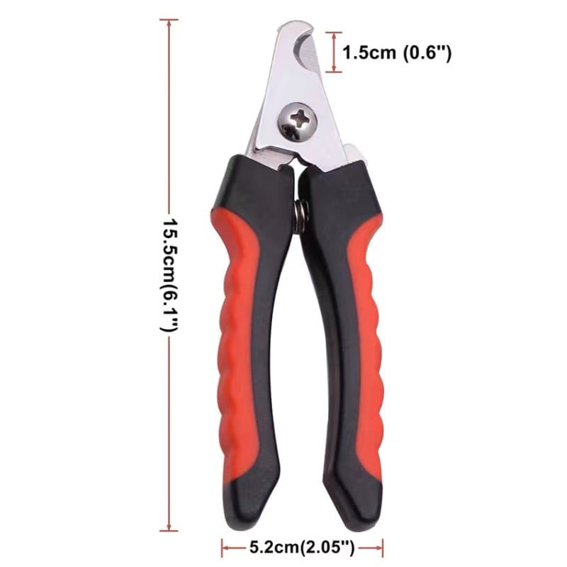 Clește de unghii pentru animale de companie din oțel inoxidabil, pentru pisici și câini, cu pilă de unghii, durabil (oțel inoxidabil; pisici și câini; pilă de unghii; durabil)
