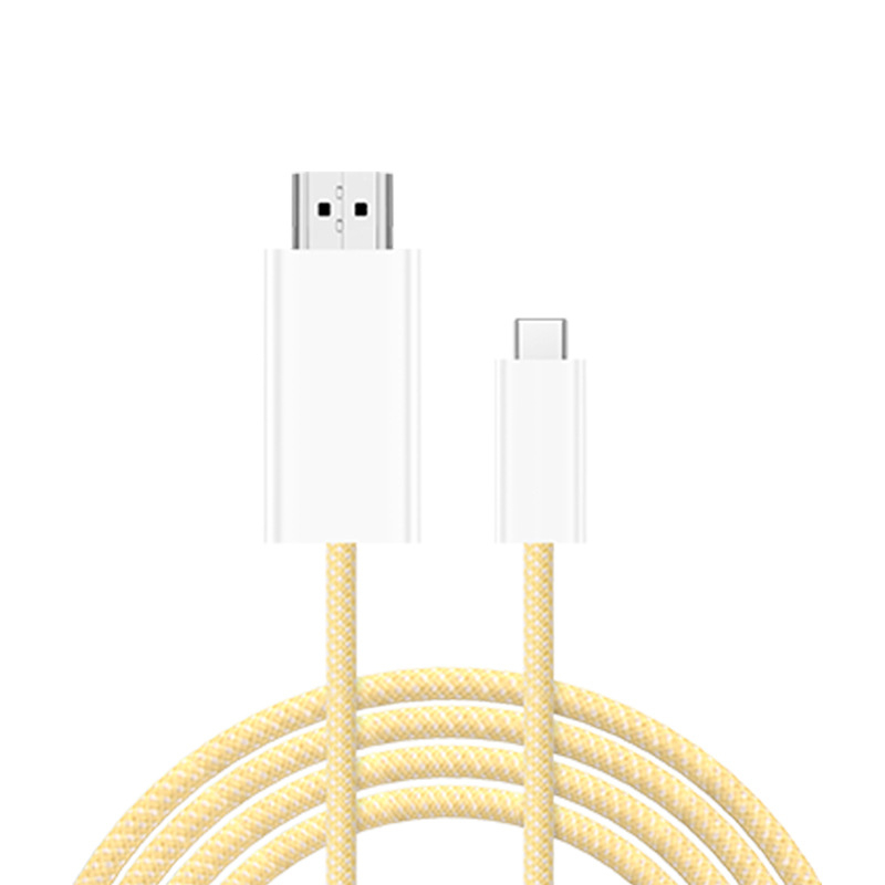 Kabel Type-C na HDMI za mobilne telefone (iPhone 15, Huawei, Samsung) – duljina 1,8 m, Type-C–HDMI priključak, bakreni vodič s tinom i niklovanim premazom