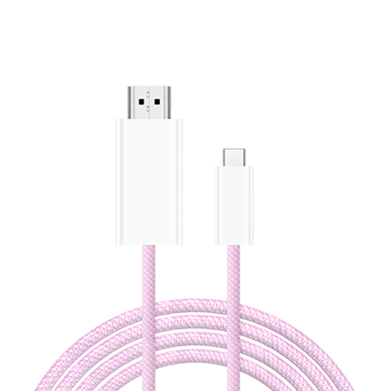 Kabel Type-C na HDMI za mobilne telefone (iPhone 15, Huawei, Samsung) – duljina 1,8 m, Type-C–HDMI priključak, bakreni vodič s tinom i niklovanim premazom