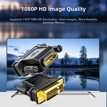 SAMZHE DVI na HDMI adaptér pre PC – DVI na HDMI konvertorový kábel, modely ZH-320/330/333/310 a SZ-32/34
