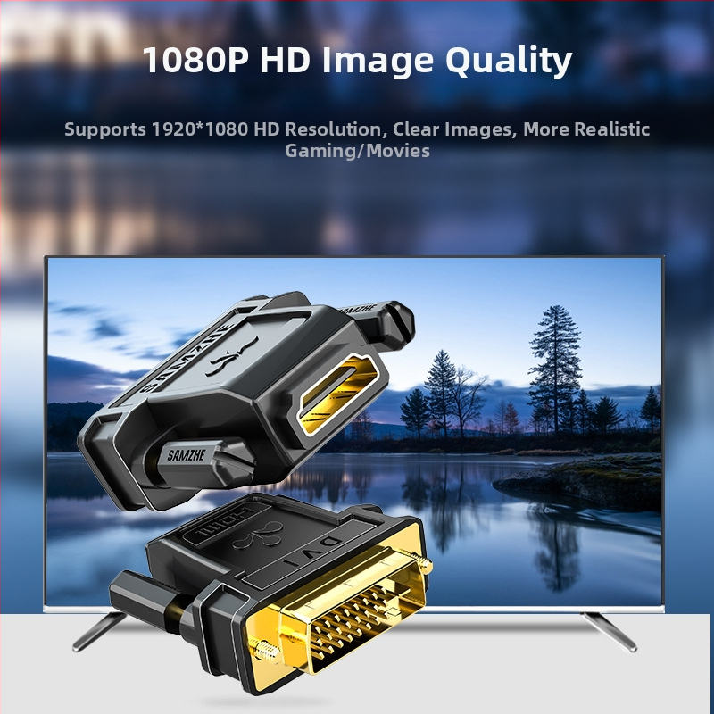 SAMZHE DVI na HDMI adaptér pre PC – DVI na HDMI konvertorový kábel, modely ZH-320/330/333/310 a SZ-32/34