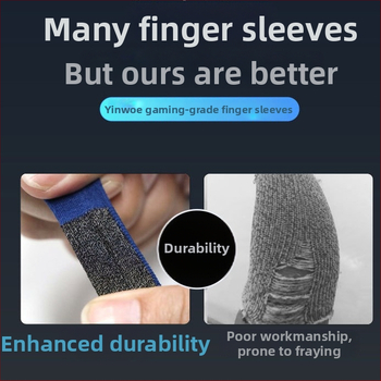 Ултратънък пръстен за игра – 24-пиново сребърно влакно, дишаща златна коприна, за мобилни игри