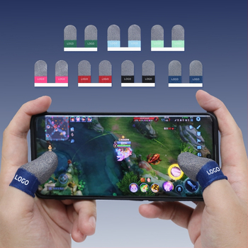 Ултратънък пръстен за игра – 24-пиново сребърно влакно, дишаща златна коприна, за мобилни игри