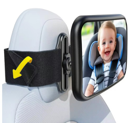 Εσωτερικός καθρέφτης αυτοκινήτου για πίσω θέα με μωρά και παιδιά, ευρύ πεδίο όρασης, καθρέφτης παρατήρησης, ουδέτερη συσκευασία