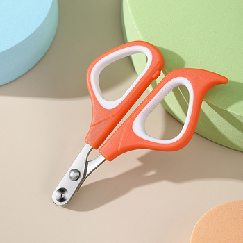 Tăietor de unghii pentru pisici, design cu gaură circulară, prietenos pentru începători, instrument de îngrijire pentru animale de companie