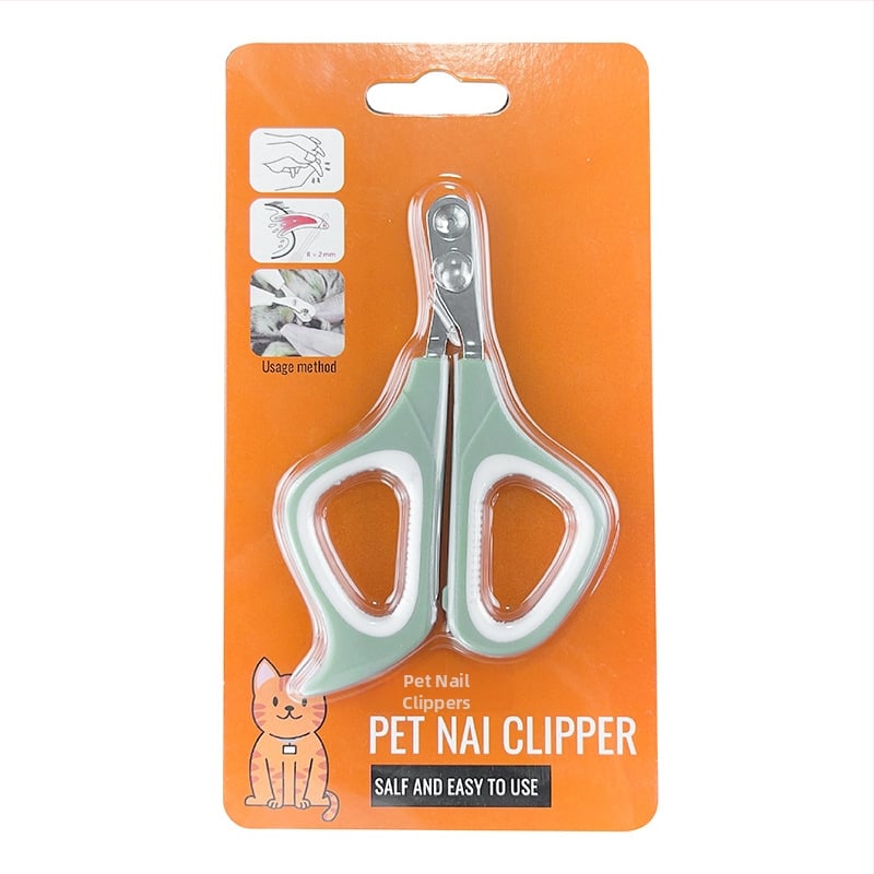 Tăietor de unghii pentru pisici, design cu gaură circulară, prietenos pentru începători, instrument de îngrijire pentru animale de companie