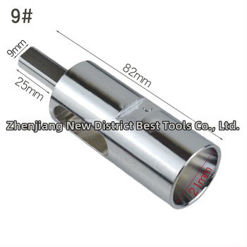 Stieples mezglotājs ar trīsstūrveida rokturi, no tērauda, No.9 un No.11, 146 g, elektroplatēts pārklājums