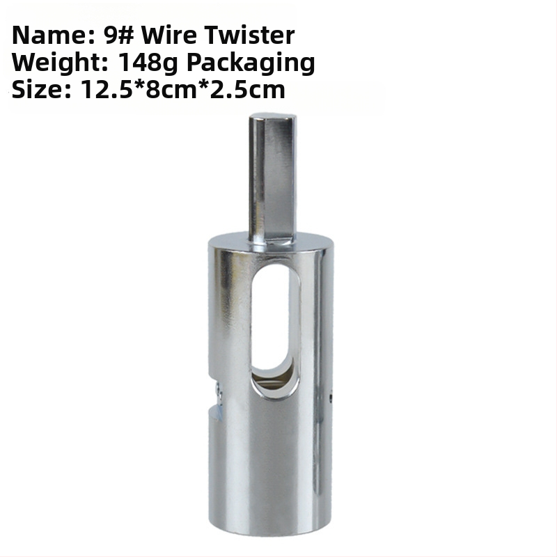 Stieples mezglotājs ar trīsstūrveida rokturi, no tērauda, No.9 un No.11, 146 g, elektroplatēts pārklājums