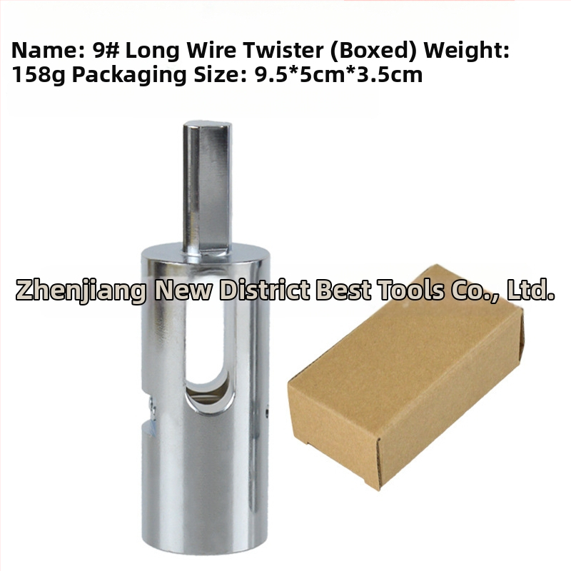 Stieples mezglotājs ar trīsstūrveida rokturi, no tērauda, No.9 un No.11, 146 g, elektroplatēts pārklājums