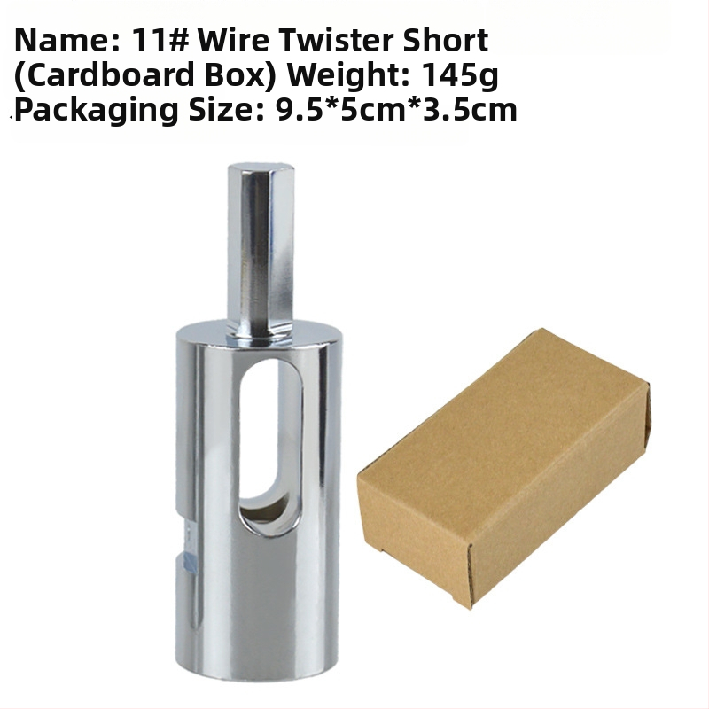 Stieples mezglotājs ar trīsstūrveida rokturi, no tērauda, No.9 un No.11, 146 g, elektroplatēts pārklājums