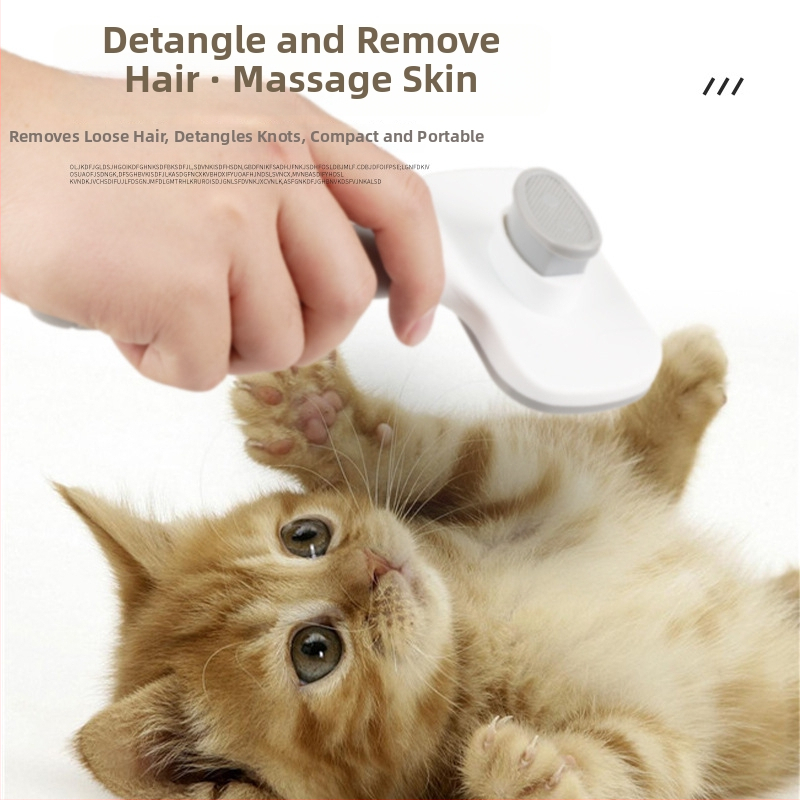 Pieptene pentru îngrijirea animalelor de companie pentru eliminarea părului – formă pătrată, material PP, pentru pisici cu blană scurtă, marcă Smart cat, origine: Cangzhou, Hebei