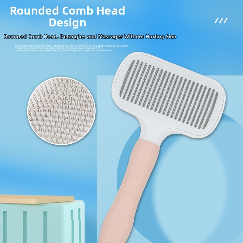 Pieptene pentru îngrijirea animalelor de companie pentru eliminarea părului – formă pătrată, material PP, pentru pisici cu blană scurtă, marcă Smart cat, origine: Cangzhou, Hebei