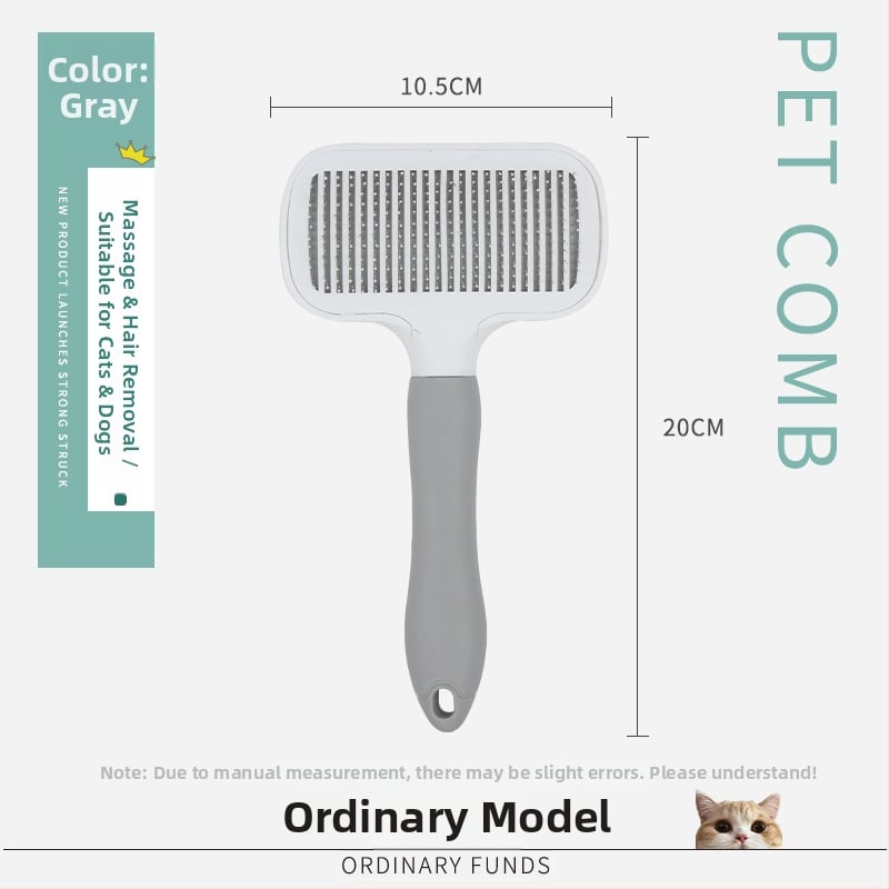 Pieptene pentru îngrijirea animalelor de companie pentru eliminarea părului – formă pătrată, material PP, pentru pisici cu blană scurtă, marcă Smart cat, origine: Cangzhou, Hebei