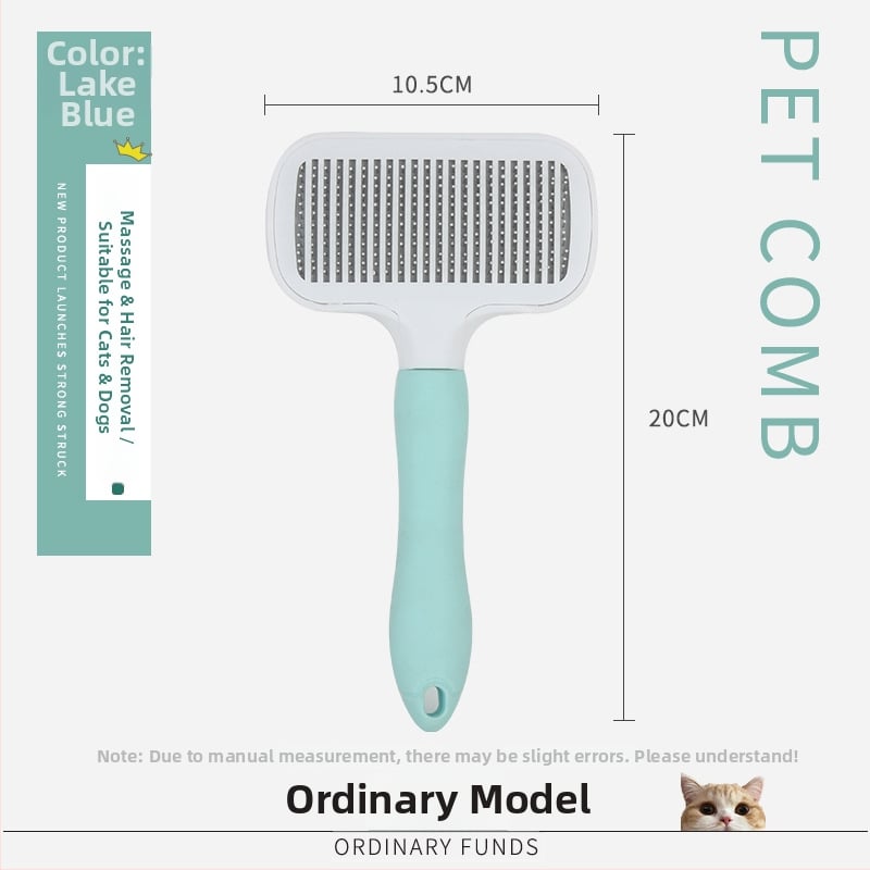 Pieptene pentru îngrijirea animalelor de companie pentru eliminarea părului – formă pătrată, material PP, pentru pisici cu blană scurtă, marcă Smart cat, origine: Cangzhou, Hebei