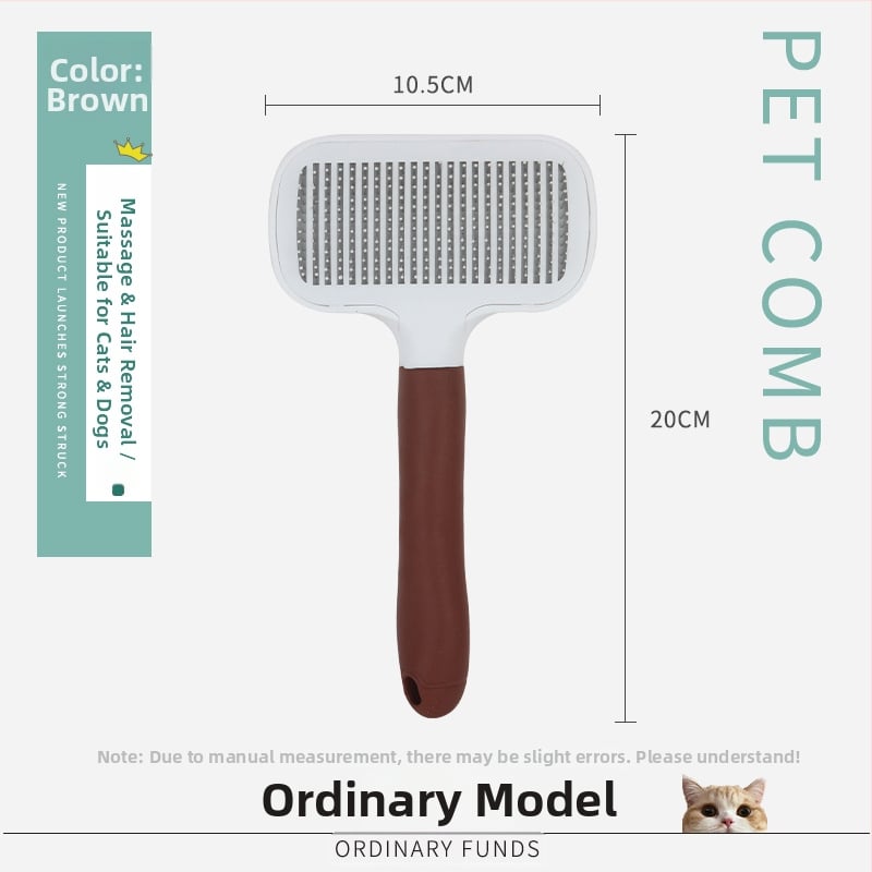 Pieptene pentru îngrijirea animalelor de companie pentru eliminarea părului – formă pătrată, material PP, pentru pisici cu blană scurtă, marcă Smart cat, origine: Cangzhou, Hebei