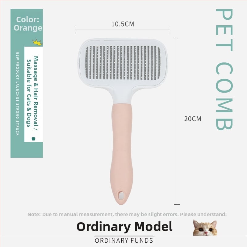 Pieptene pentru îngrijirea animalelor de companie pentru eliminarea părului – formă pătrată, material PP, pentru pisici cu blană scurtă, marcă Smart cat, origine: Cangzhou, Hebei