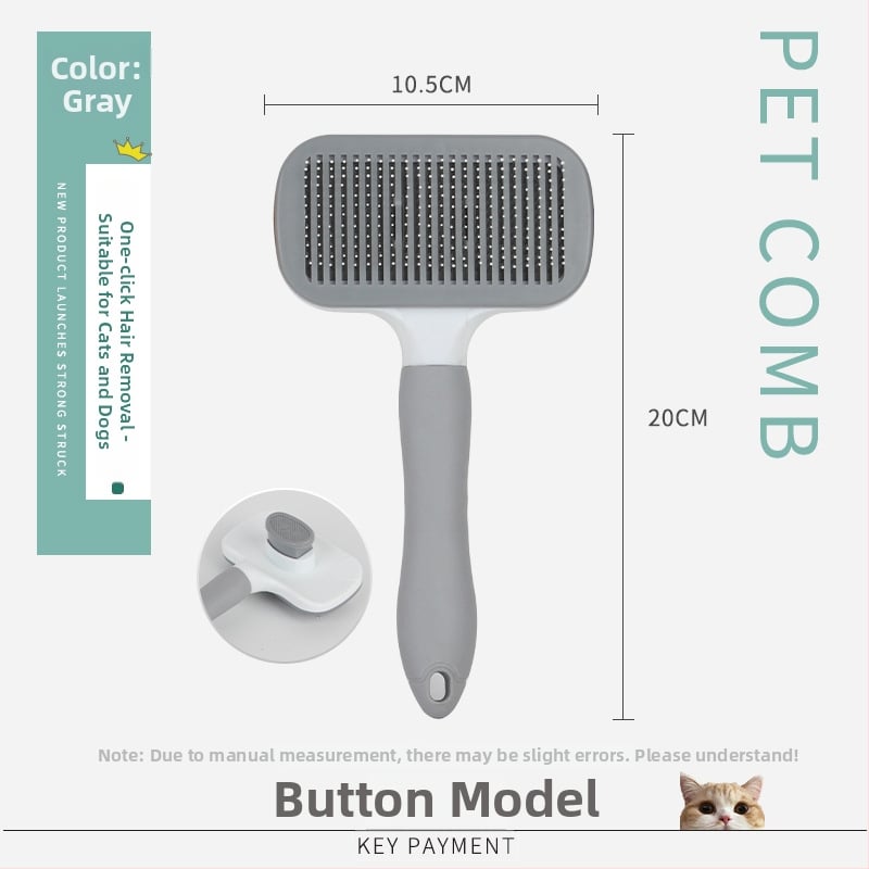 Pieptene pentru îngrijirea animalelor de companie pentru eliminarea părului – formă pătrată, material PP, pentru pisici cu blană scurtă, marcă Smart cat, origine: Cangzhou, Hebei