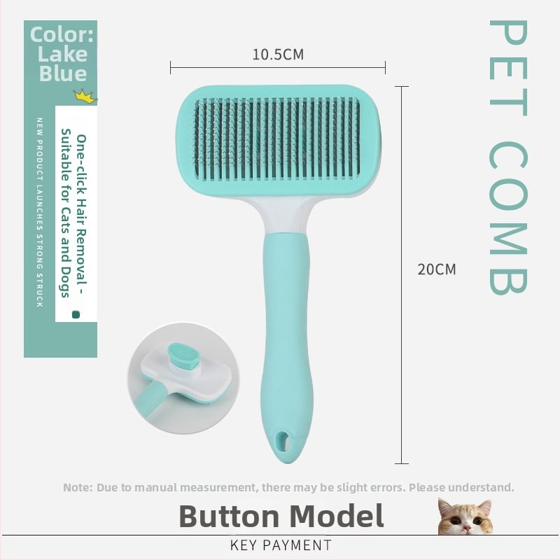 Pieptene pentru îngrijirea animalelor de companie pentru eliminarea părului – formă pătrată, material PP, pentru pisici cu blană scurtă, marcă Smart cat, origine: Cangzhou, Hebei