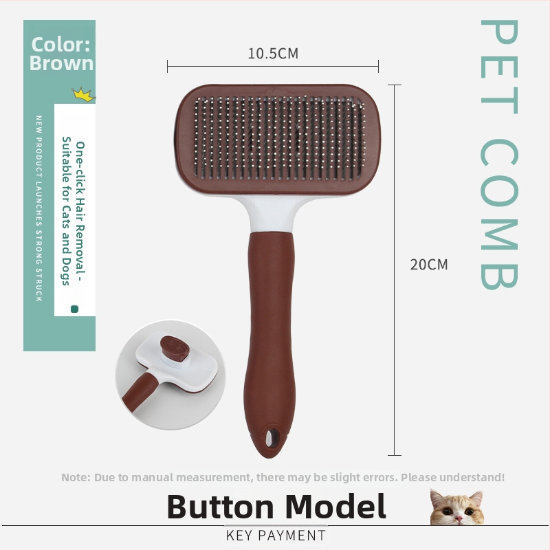 Pieptene pentru îngrijirea animalelor de companie pentru eliminarea părului – formă pătrată, material PP, pentru pisici cu blană scurtă, marcă Smart cat, origine: Cangzhou, Hebei