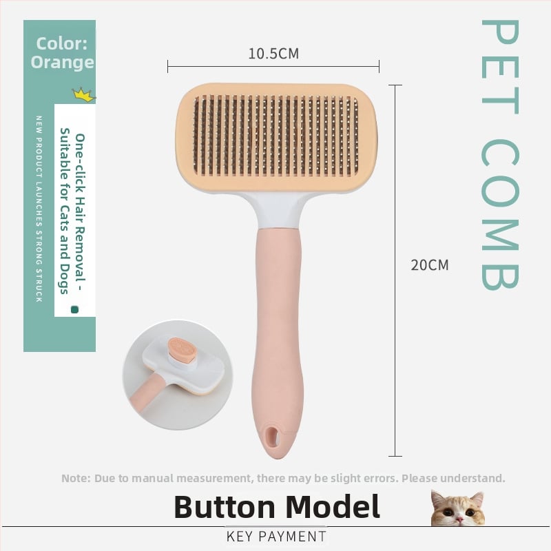 Pieptene pentru îngrijirea animalelor de companie pentru eliminarea părului – formă pătrată, material PP, pentru pisici cu blană scurtă, marcă Smart cat, origine: Cangzhou, Hebei