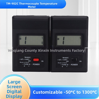 Преносим индустриален високопрецизен цифров термометър с термодвойка и температурен зонд