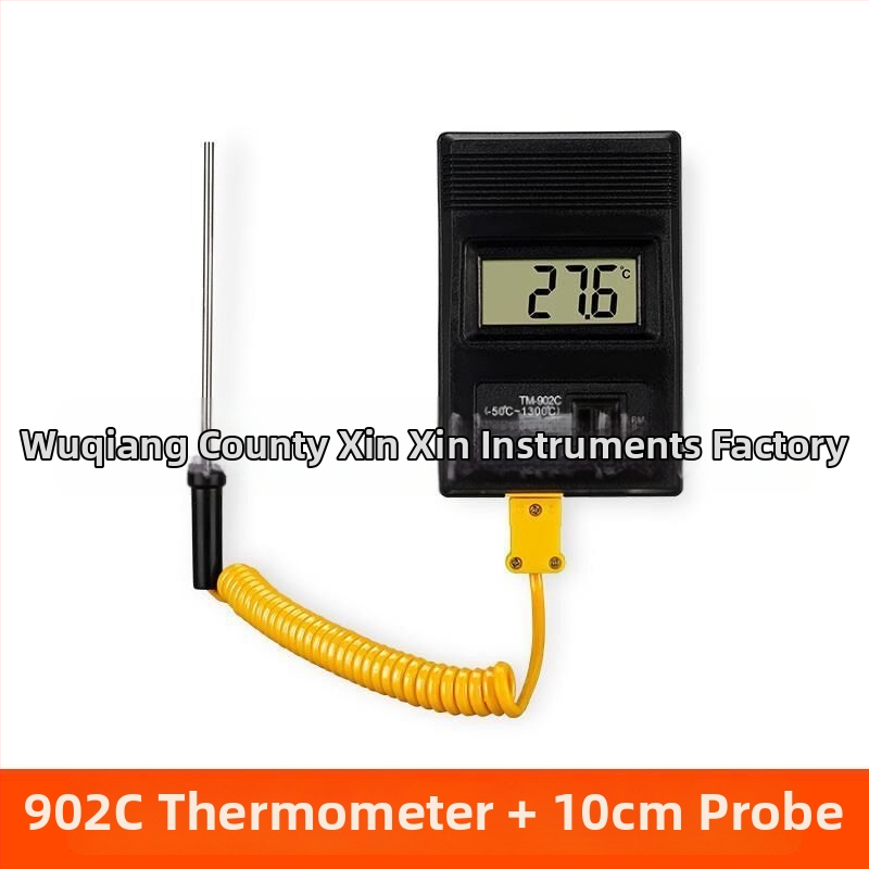 Преносим индустриален високопрецизен цифров термометър с термодвойка и температурен зонд